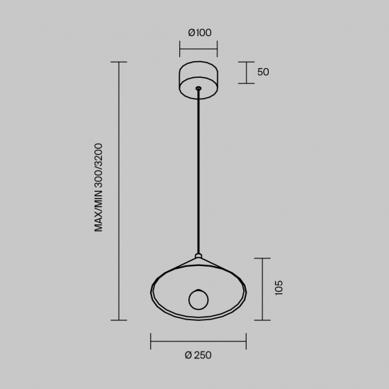 Подвесной светильник Bell черный с абажуром 6