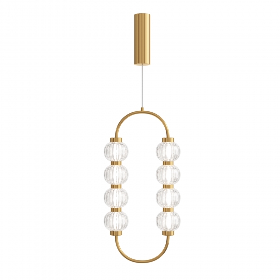 Подвесной светильник Amulet золотой, стекло, 278x90 мм 1