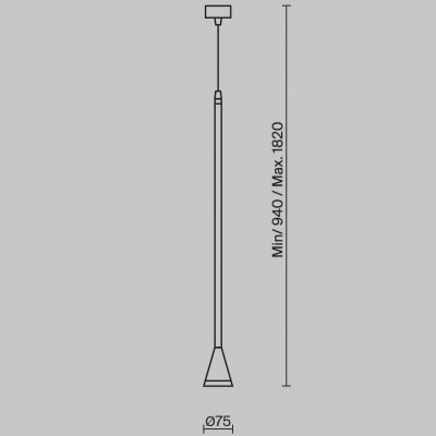 Подвесной светильник Arrow 8X8X94 CM 9