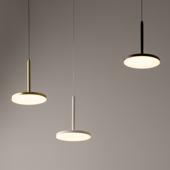 Подвесной светильник Plato латунь круглый 185 мм 11