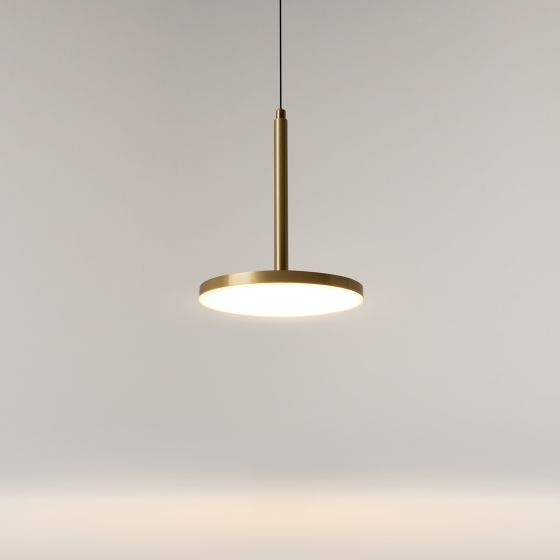 Подвесной светильник Plato латунь круглый 185 мм 13