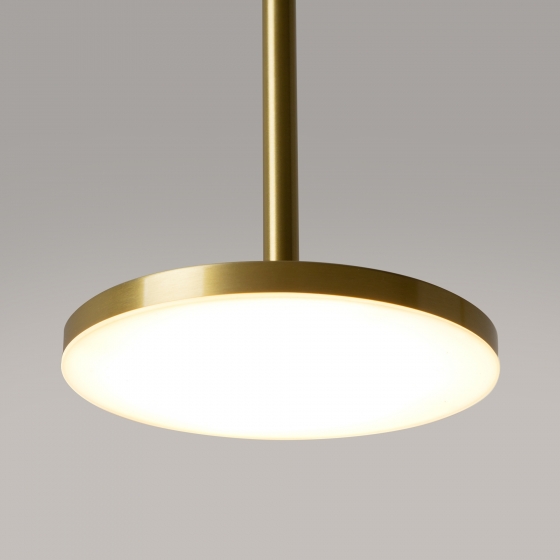 Подвесной светильник Plato латунь круглый 185 мм 8