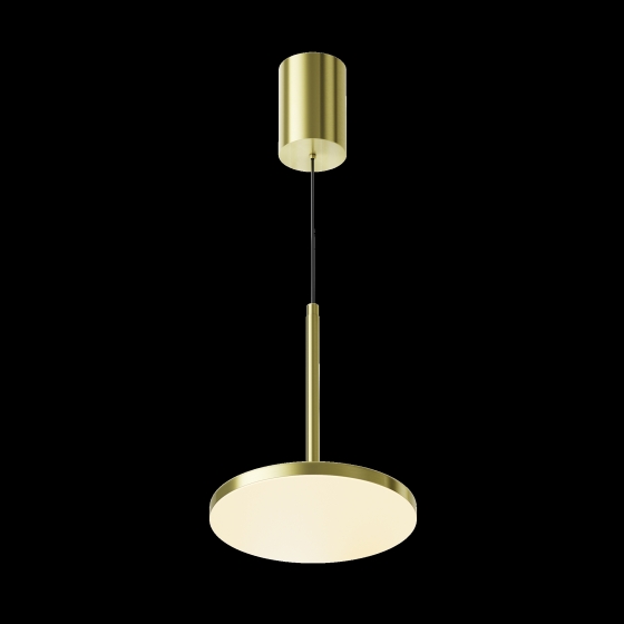 Подвесной светильник Plato латунь круглый 185 мм 3