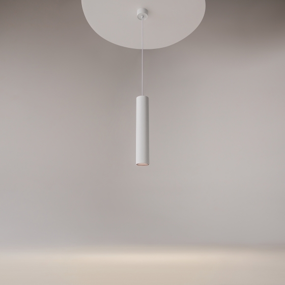 Подвесной светильник Artisan белый цилиндрический 12