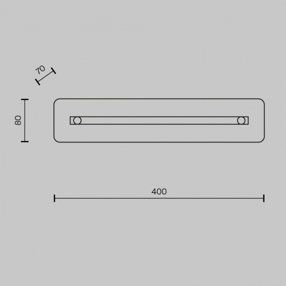 Настенный светильник Maya золотой, стекло, 400 мм 8