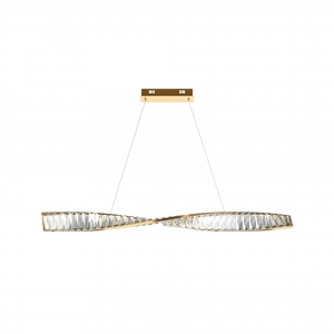 Подвесной светильник Krone латунь, хрусталь