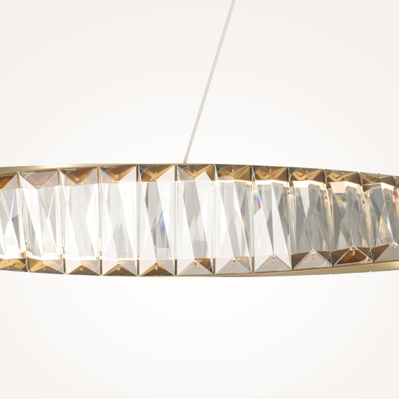 Подвесной светильник Krone латунь, хрусталь 12