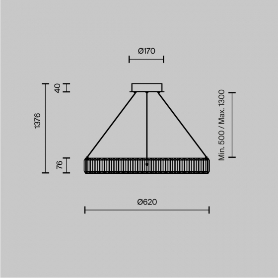 Подвесной светильник Krone латунь, хрусталь круглый 620 мм 13
