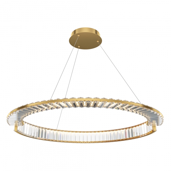 Подвесной светильник Krone золотой, хрустальный, 800 мм 1