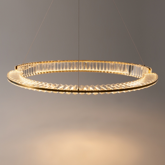 Подвесной светильник Krone золотой, хрустальный, 800 мм 9