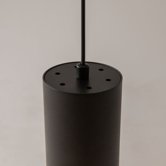 Подвесной светильник Vol черный цилиндрический 2
