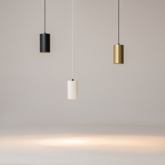 Подвесной светильник Vol черный цилиндрический 5