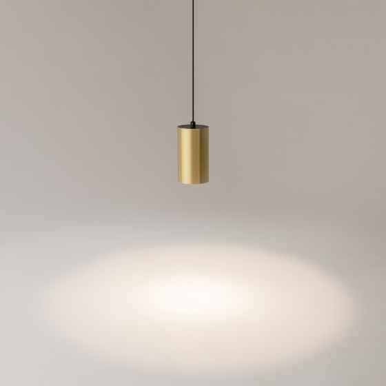 Подвесной светильник Vol латунный цилиндрический 6