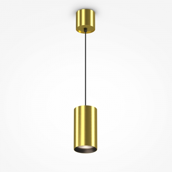 Подвесной светильник Vol латунный цилиндрический 8
