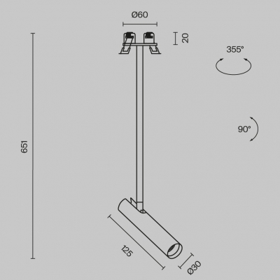 Подвесной светильник Focus T 3X13X65 CM 7