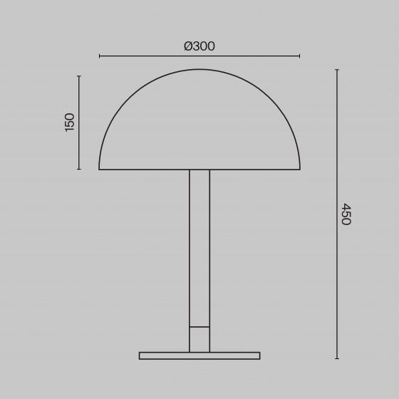 Настольный светильник Ray черный 4