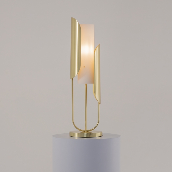 Настольный светильник Cipresso золотой, стекло 10