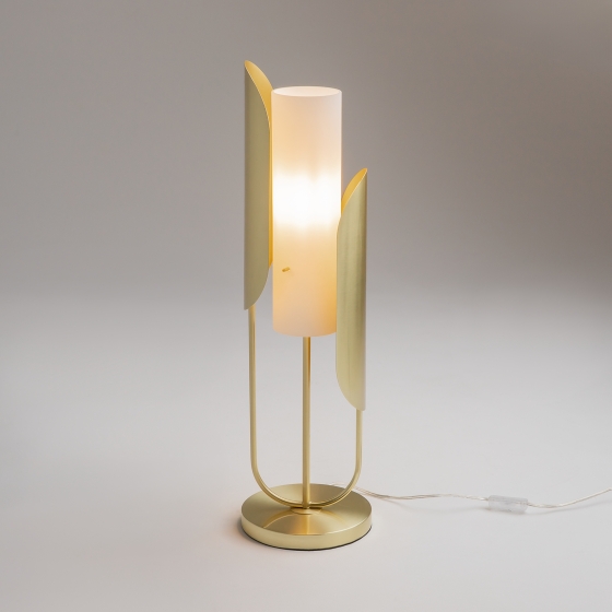 Настольный светильник Cipresso золотой, стекло 9