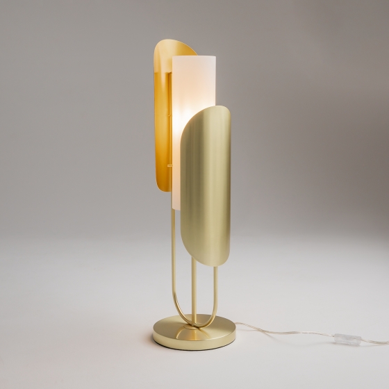 Настольный светильник Cipresso золотой, стекло 11