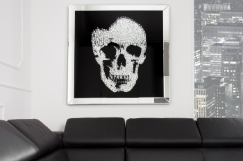 Картина Зеркальная SKULL 60X60 CM