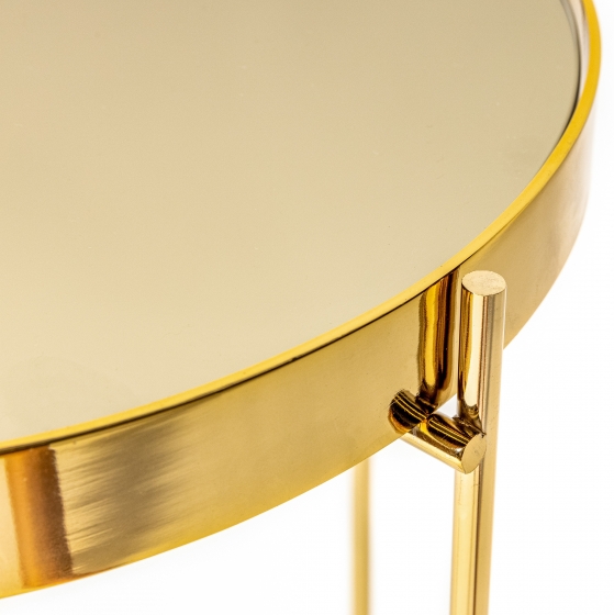 Приставной столик Gatsby 32X32X60 CM Gold 2