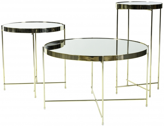Приставной столик Gatsby 32X32X60 CM Gold 5