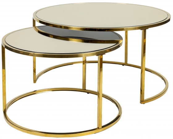 Кофейный столик Goldy 80X80X40 / 70X70X35 CM 1