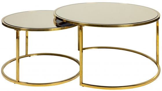 Кофейный столик Goldy 80X80X40 / 70X70X35 CM 2