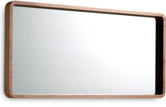 Зеркало с рамой из шпона грецкого ореха 100X50 CM 1