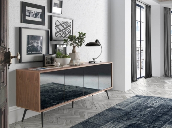 Комод с шпоном из ореха Onyx 180X50X76 CM