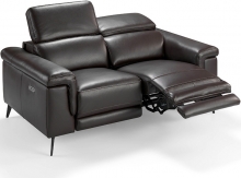 Кожаный расслабляющий диван 175X103X99 CM тёмно коричневый