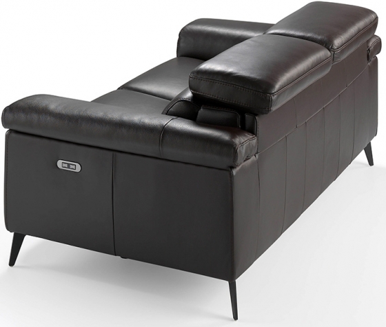 Кожаный расслабляющий диван 175X103X99 CM тёмно коричневый 3