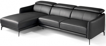 Угловой кожаный диван Chaiselongue 283X194X75/94