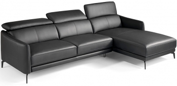 Угловой кожаный диван Chaiselongue 283X194X75/94