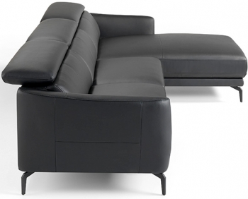 Угловой кожаный диван Chaiselongue 283X194X75/94