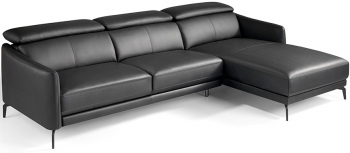 Угловой кожаный диван Chaiselongue 283X194X75/94