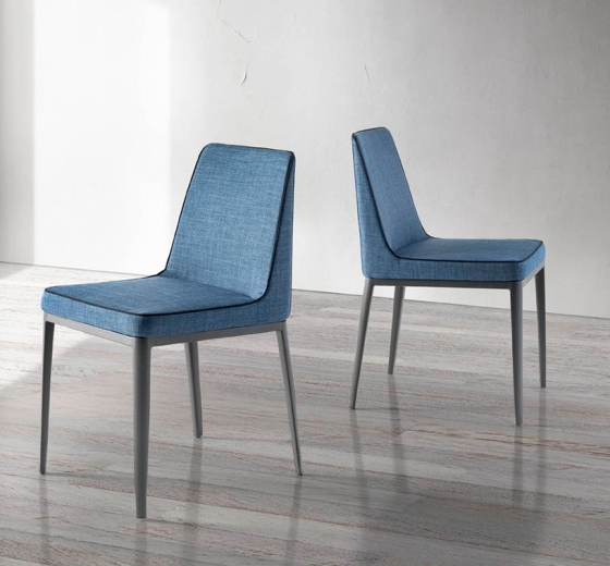 Современный дизайнерский стул A107 44X50X81 CM синий 5