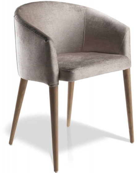 Дизайнерский стул с ножками из ореха Calidez 59X56X78 CM 1