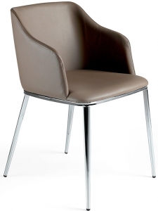 Современный дизайнерский стул Atelier 51X56X79 CM коричневый