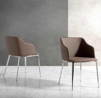 Современный дизайнерский стул Atelier 51X56X79 CM коричневый