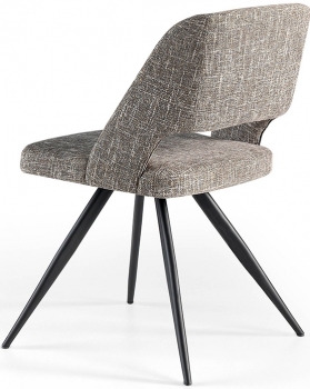 Стул с открытой спинкой 53X61X82 CM серый