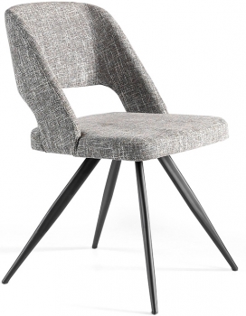 Стул с открытой спинкой 53X61X82 CM серый