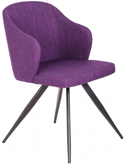 Закругленный стул F3208 48X57X82 CM фиолетовый 1