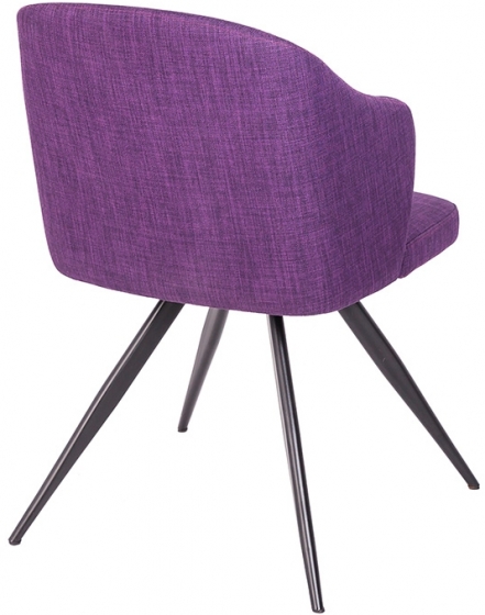 Закругленный стул F3208 48X57X82 CM фиолетовый 3