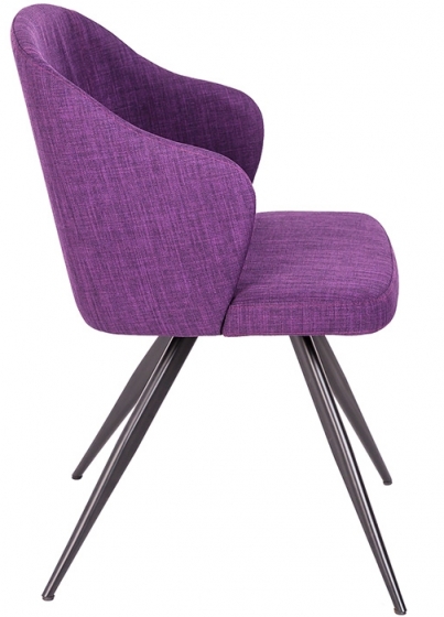 Закругленный стул F3208 48X57X82 CM фиолетовый 2