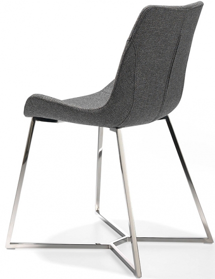 Современный дизайнерский стул F3217 54X58X82 серый 3
