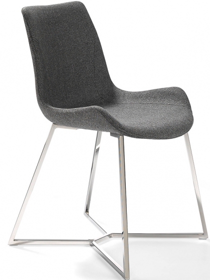 Современный дизайнерский стул F3217 54X58X82 серый 1
