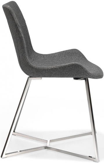 Современный дизайнерский стул F3217 54X58X82 серый 2