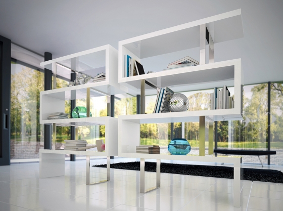 Стеллаж Belleza 130X35X170 CM 4