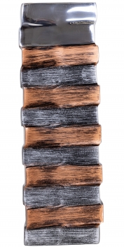Ваза металлическая STRIPES 12X12X41 CM